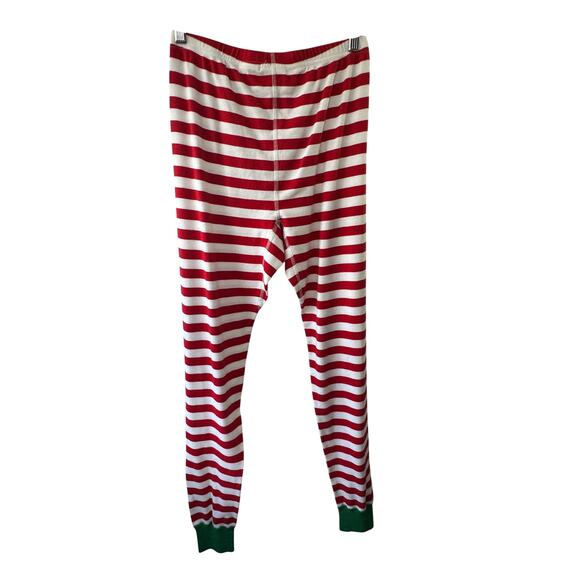 Hanna Andersson Red & White Stripe Pajama Pants Size Medium - Picture 5 of 6